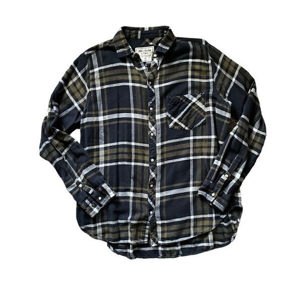 ABERCROMBIE & FITCH Button Down Plaid Shirt Size Medium - Picture 1 of 6